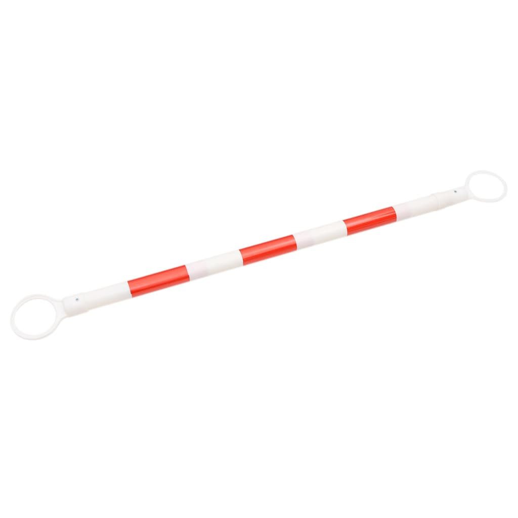 vidaXL Verkehrsschild Teleskopstangen für Leitkegel 10 Stk. ABS 116-197 cm, (10 St)