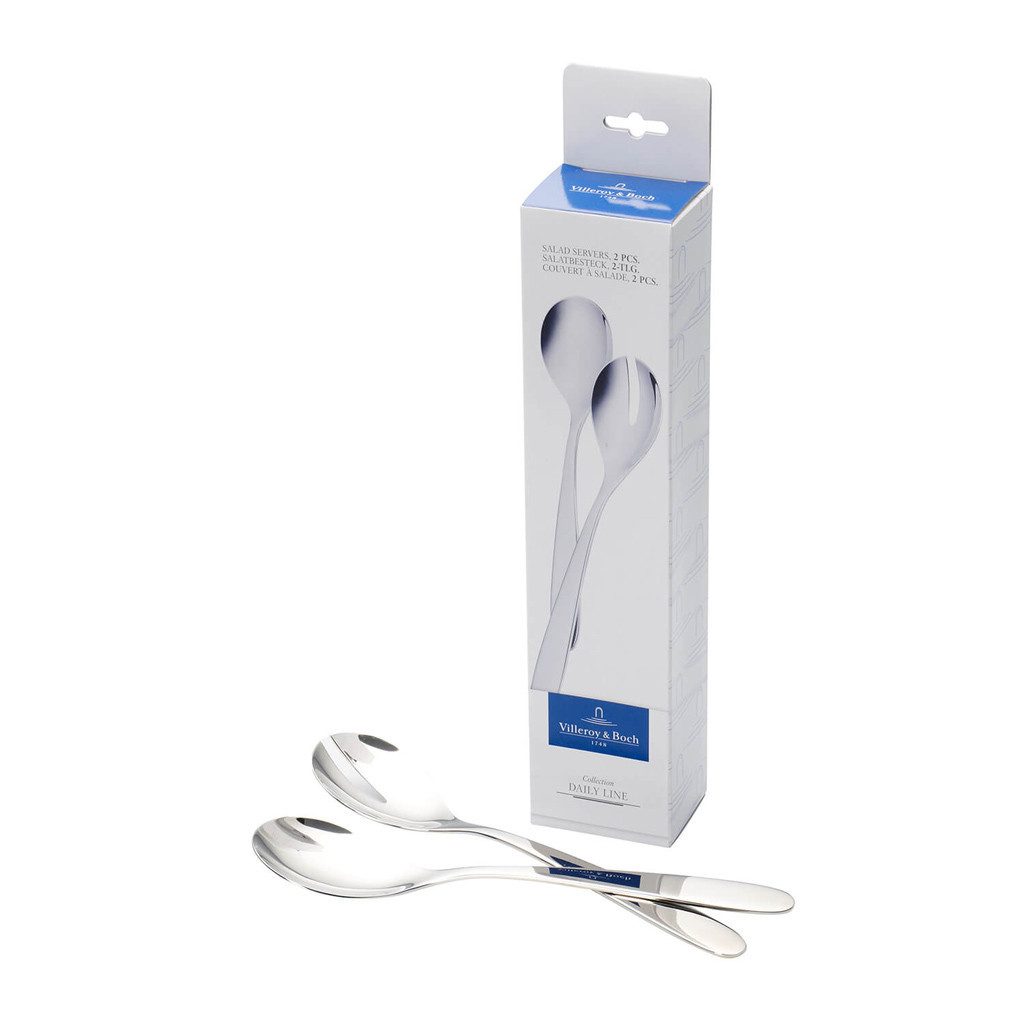 Villeroy & Boch Salatbesteck Daily Line Salatbesteck 2tlg. 250mm (Set, 2-tlg), Edelstahl, 2 Stck, spülmaschinenfest
