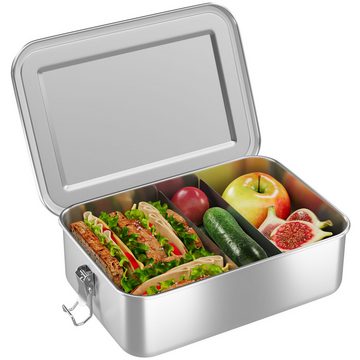 Wellgro Lunchbox Edelstahl Dosen eckig - 550ml 850ml 1400ml 2400ml