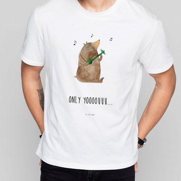 Mr. & Mrs. Panda T-Shirt Bär Gitarre - Weiß - Geschenk, Männer, T-Shirt mit Spruch, Damen, Her (1-tlg)