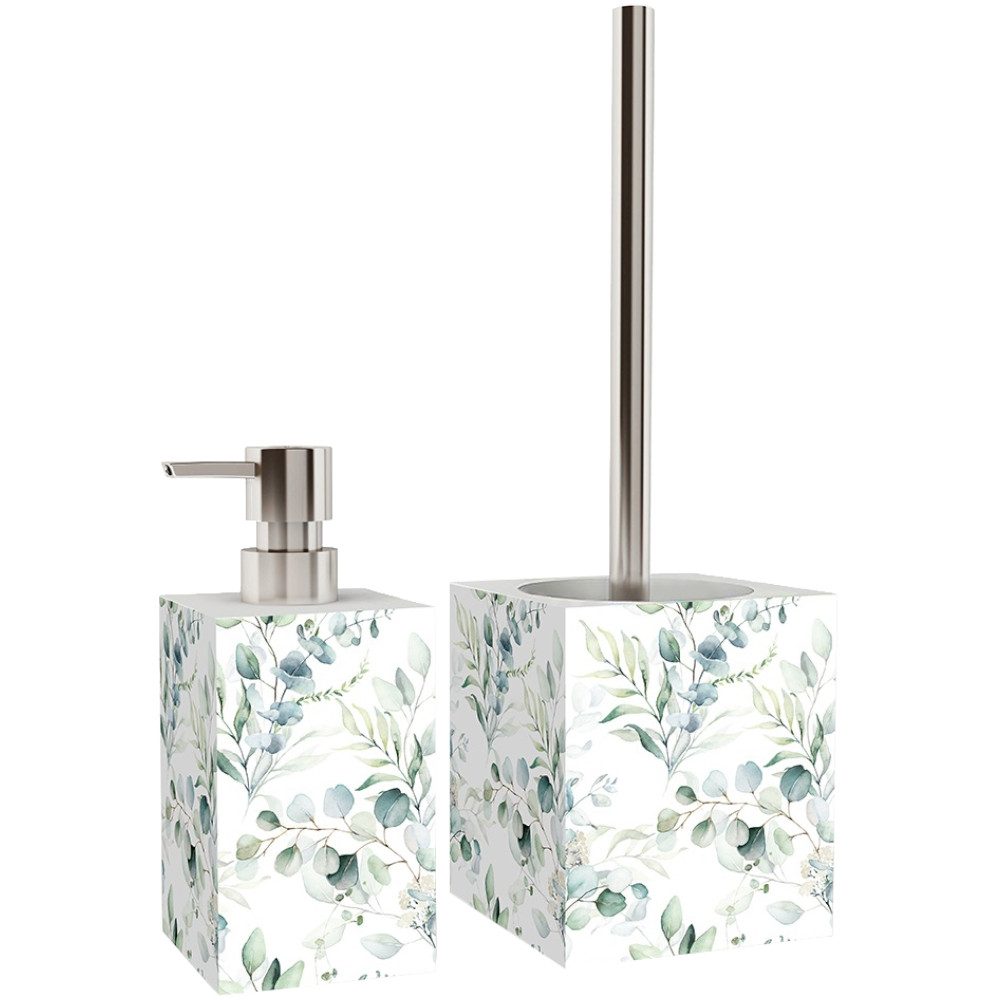 Sanilo Badaccessoire-Set Eukalyptus, WC-Bürste und Seifenspender, günstig online kaufen