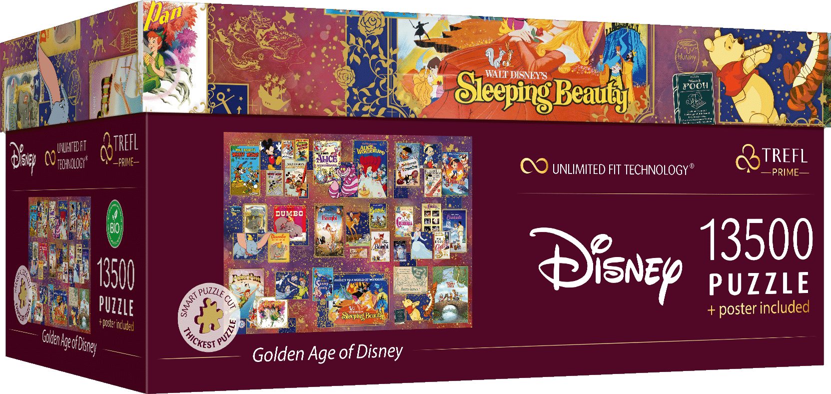 Trefl Puzzle Golden Age of Disney 13500 Teile Puzzle, 13500 Puzzleteile, Ma günstig online kaufen