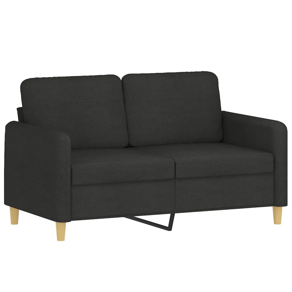 vidaXL Sofa 2-Sitzer-Sofa Schwarz 120 cm günstig online kaufen