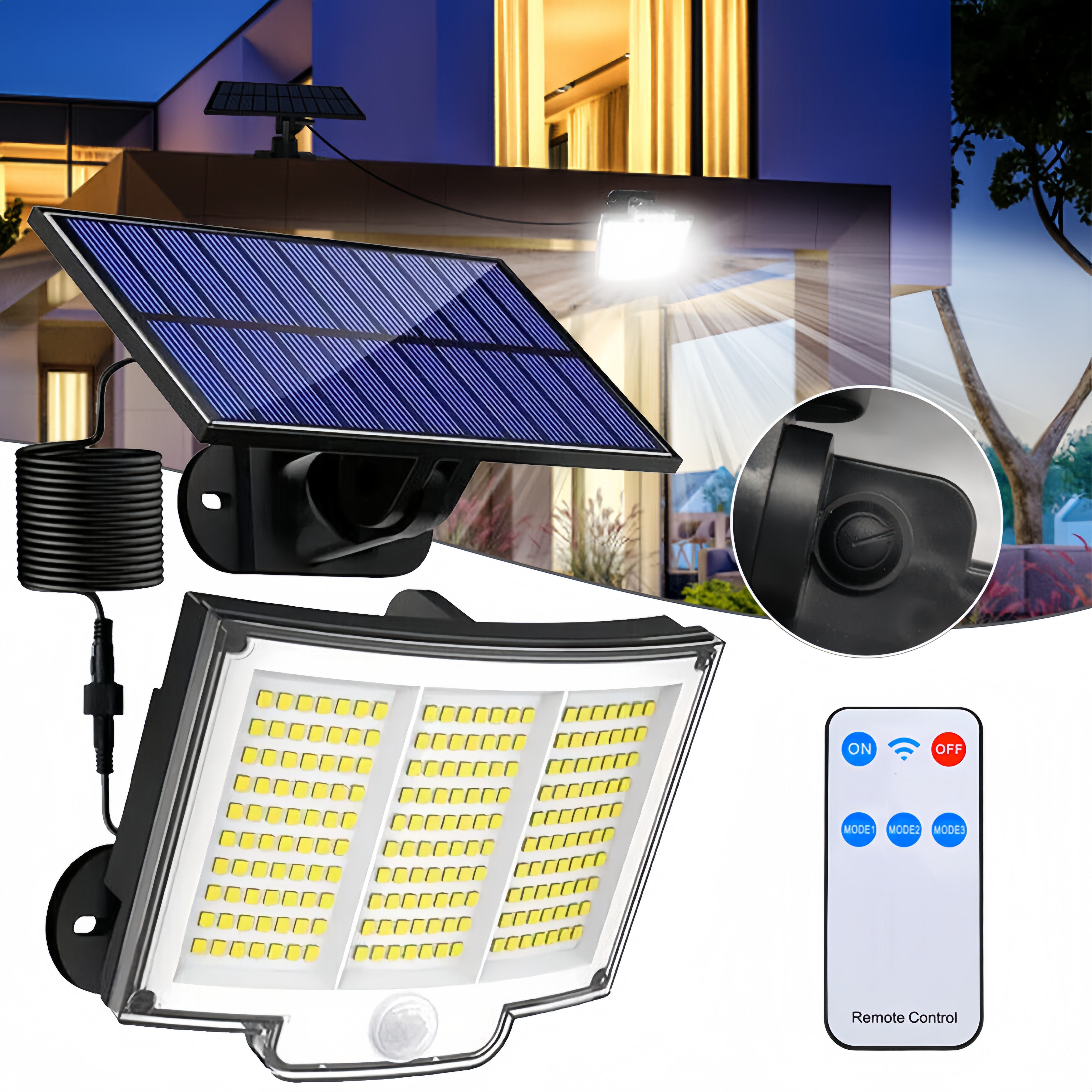 BlingBin LED Außen-Wandleuchte Solarleuchten Wandlampe Gartenleuchten günstig online kaufen