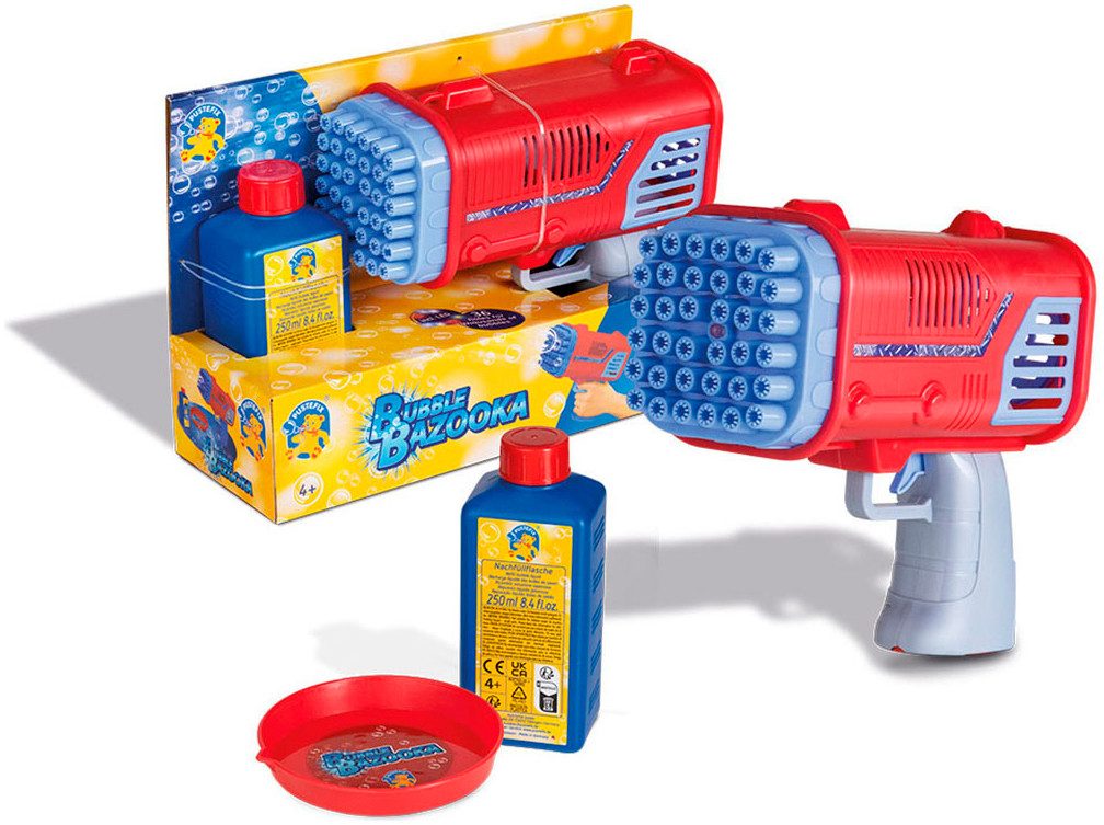 PUSTEFIX Seifenblasen Kanone Bubble Bazooka, mit LED-Licht