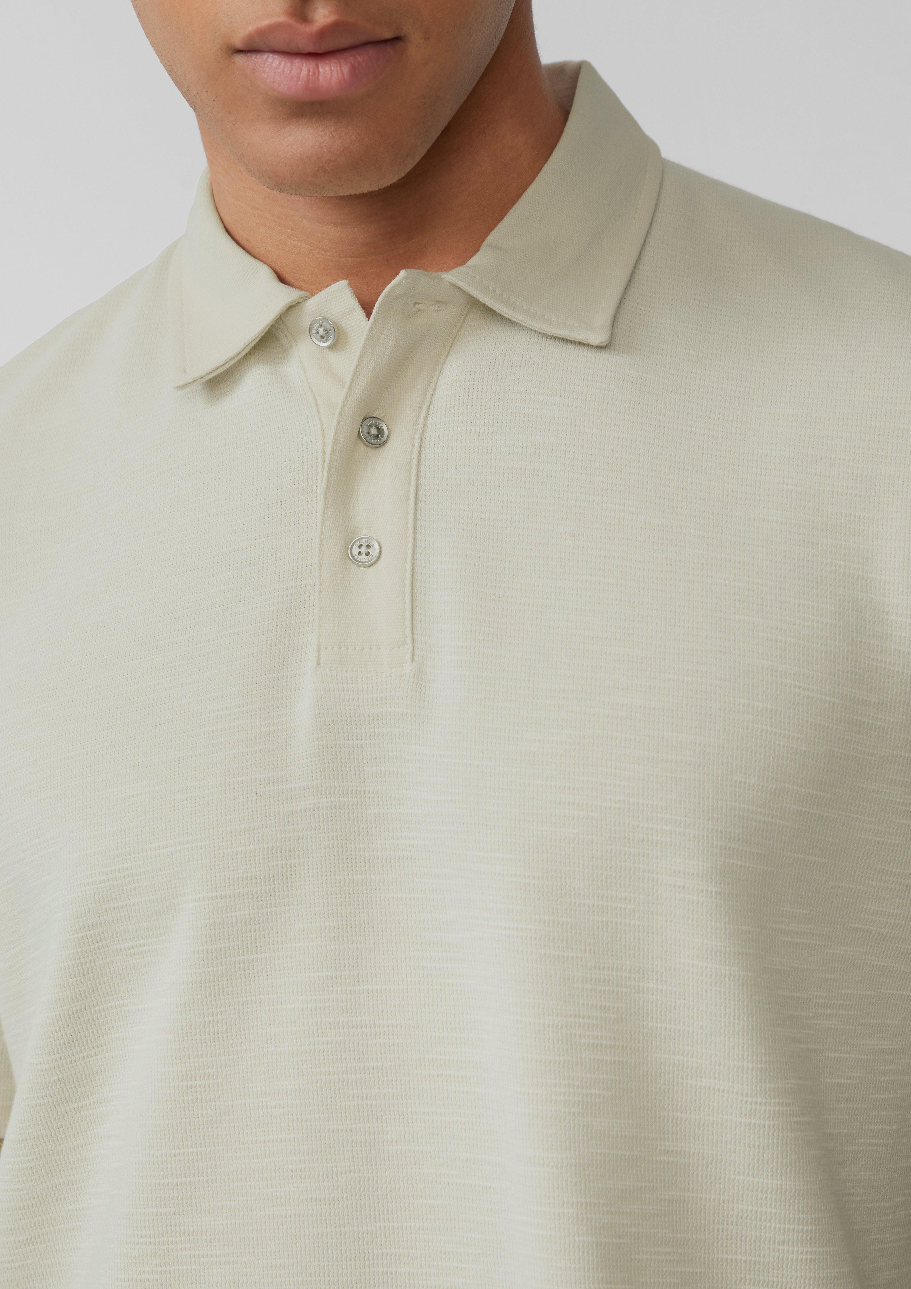 s.Oliver Kurzarmshirt Strukturiertes Poloshirt aus Baumwollmix günstig online kaufen