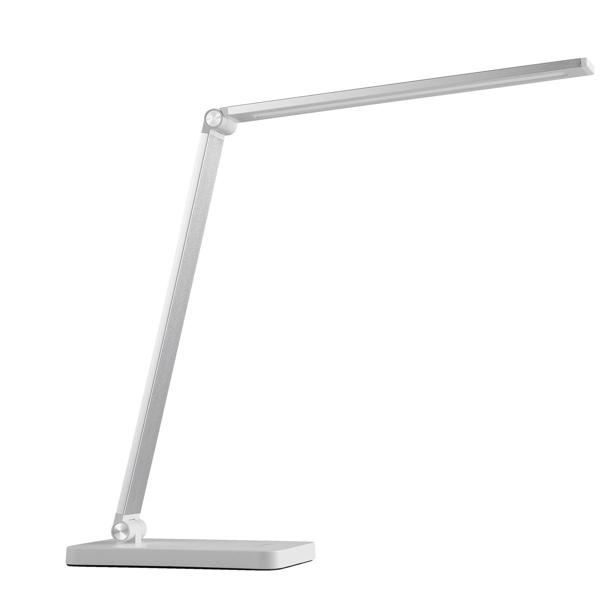 Lightbox Tischleuchte, LED fest integriert, warmweiß - kaltweiß, LED-Tischlampe, 550 Lumen, 3000-6500 K, dimmbar, USB, weiß, 38x11 cm