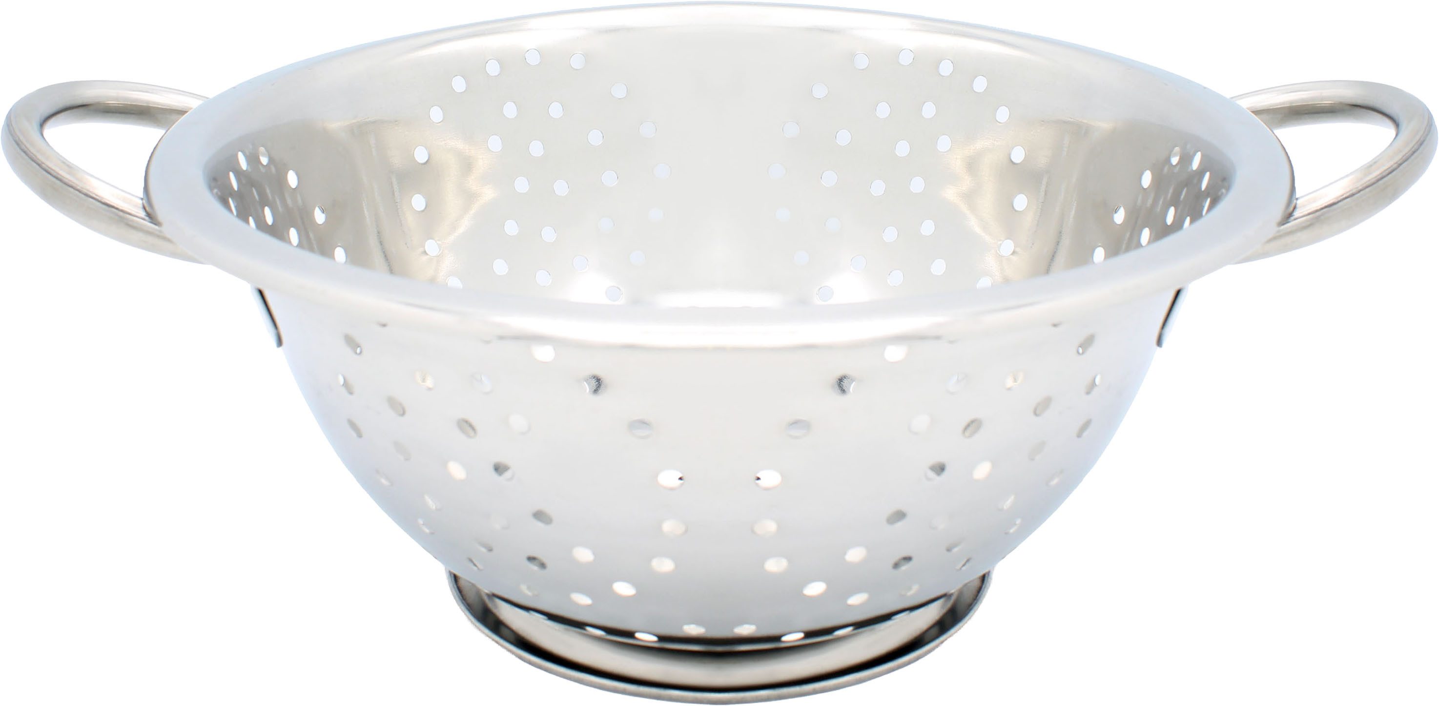 Krüger Seiher Edelstahl Standseiher glänzend poliert, Ø 24 cm, Edelstahl, (1-St), zeitloses Design und einfache Reinigung