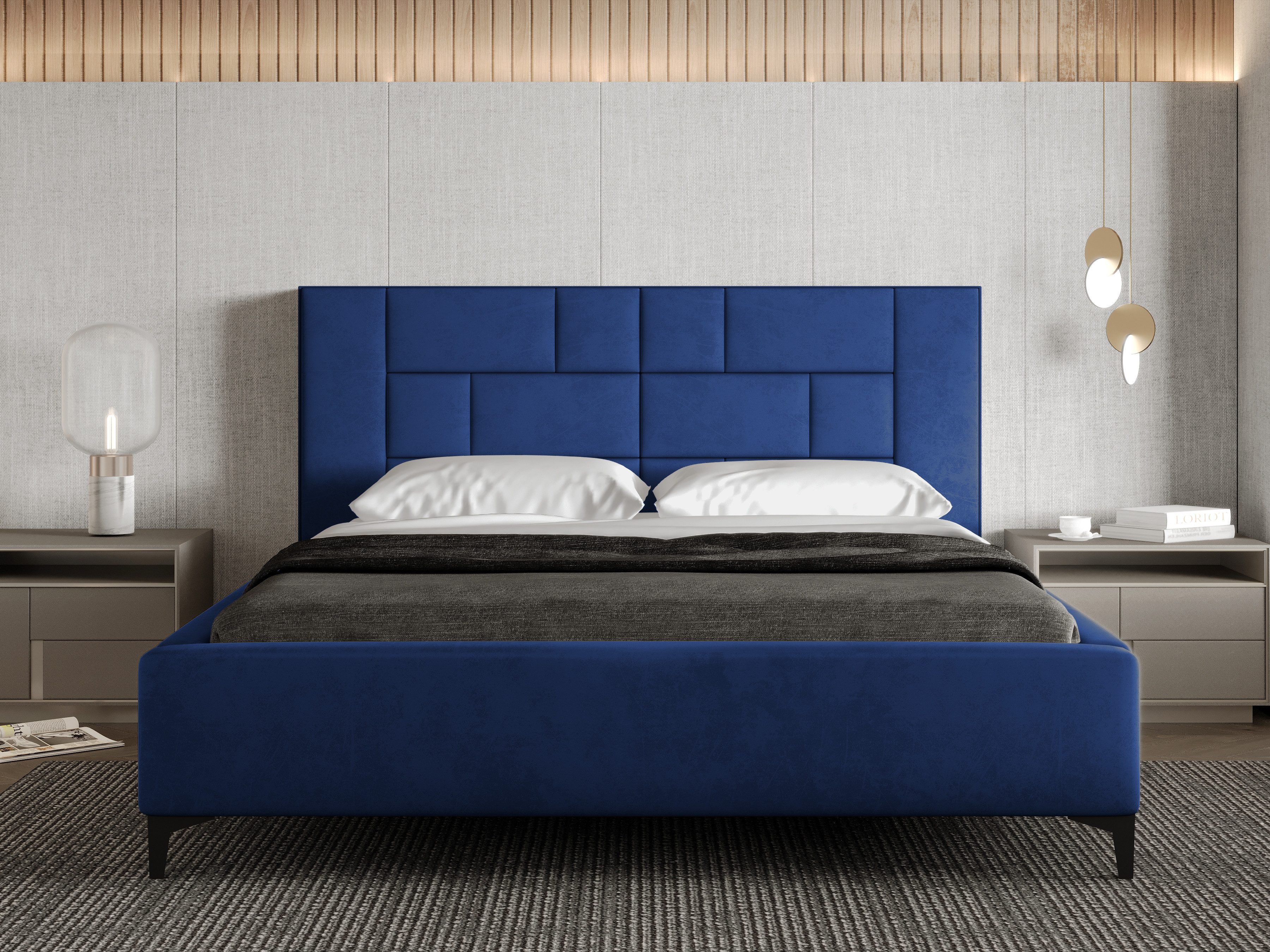 Parllo Polsterbett Samtstoff mit Stauraum Hubfunktion Bettkasten Metallrahmen gepolstert (Boxbett ohne Matratze in vielen Farben, 1-tlg., 120x200 140x200 160x200 180x200 200x200cm), gepolstertes Kopfteil Bettkasten