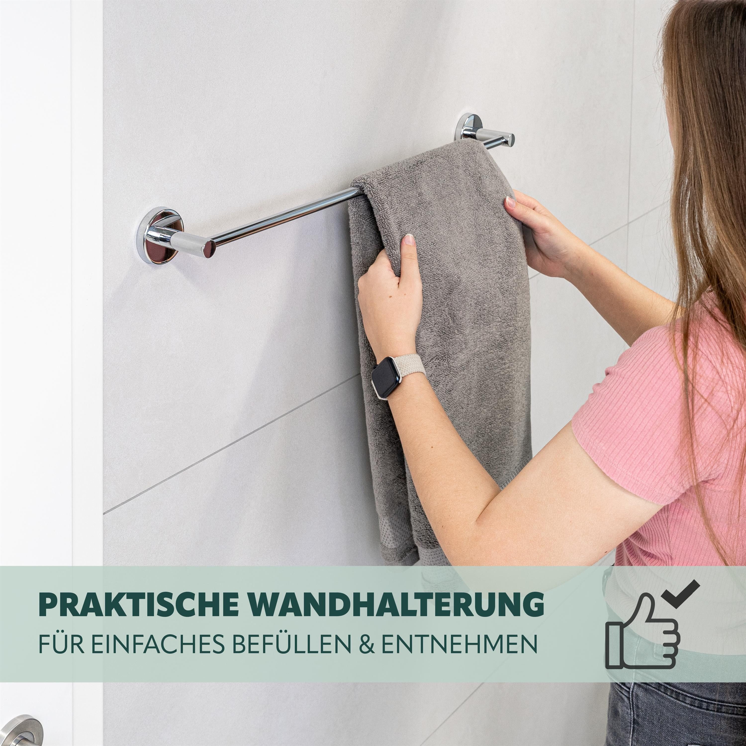 bremermann Handtuchstange Bad-Serie LUCENTE - extra lang, aus Edelstahl verchromt