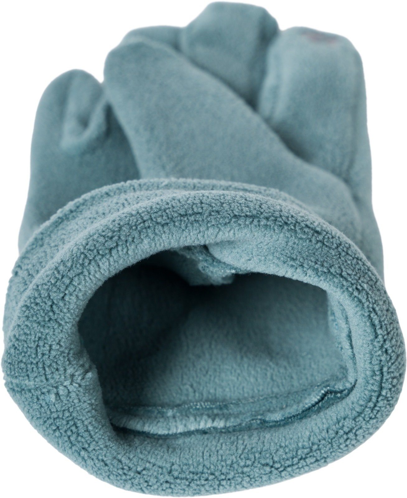 Fleecehandschuhe Taubenblau Einfarbige styleBREAKER Fleece Touchscreen Handschuhe