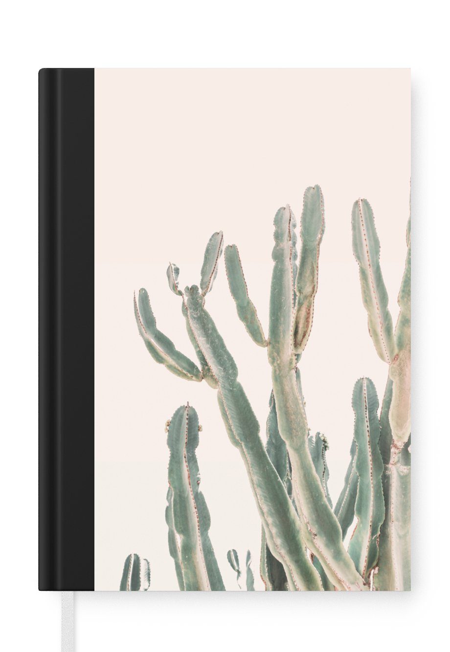 MuchoWow Notizbuch Kaktus Merkzettel, 98 Notizheft, Natur, A5, Haushaltsbuch Grün - Pflanze - Journal, - Tagebuch, Seiten