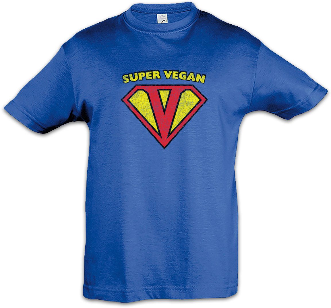 Urban Backwoods Print-Shirt Super Vegan Kinder T-Shirt Vegan Vegetables Vegetarianism Vegetarier (1-tlg) Veganer Carnist Carnism Karnismus