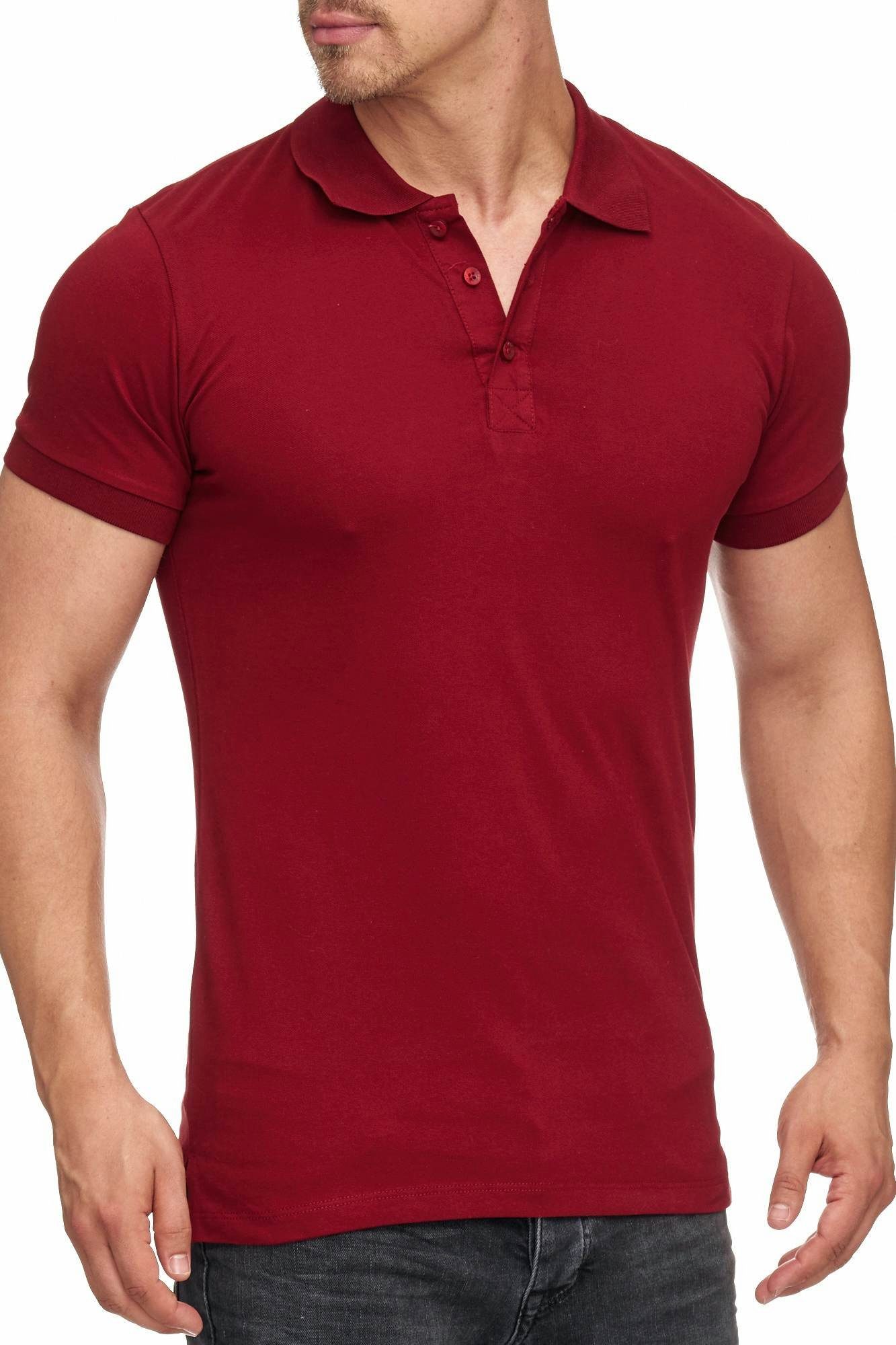 Tazzio Poloshirt 17101 zeitloses Polo Shirt bordo