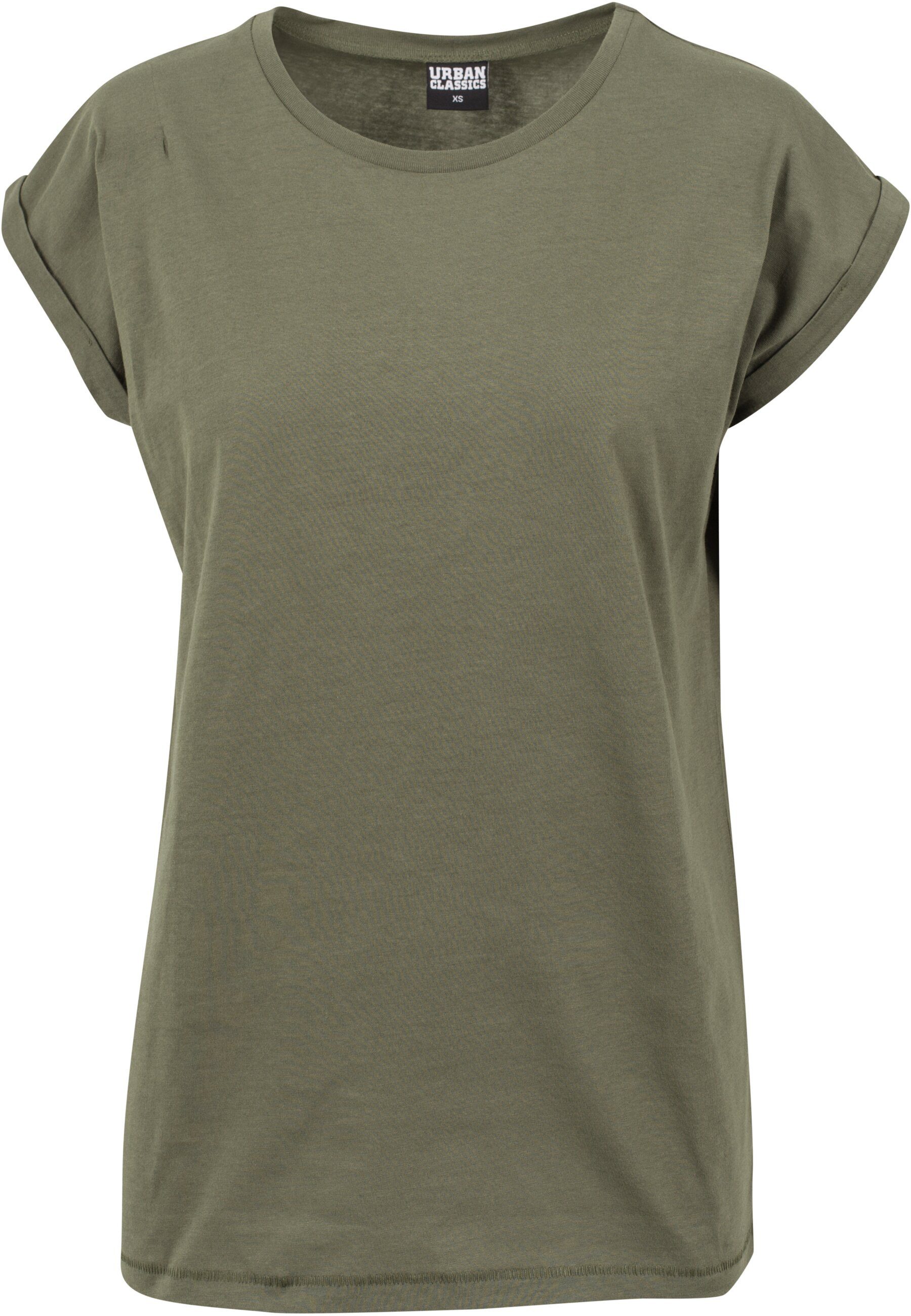 URBAN CLASSICS Kurzarmshirt Urban Classics Damen Ladies Extended Shoulder T günstig online kaufen