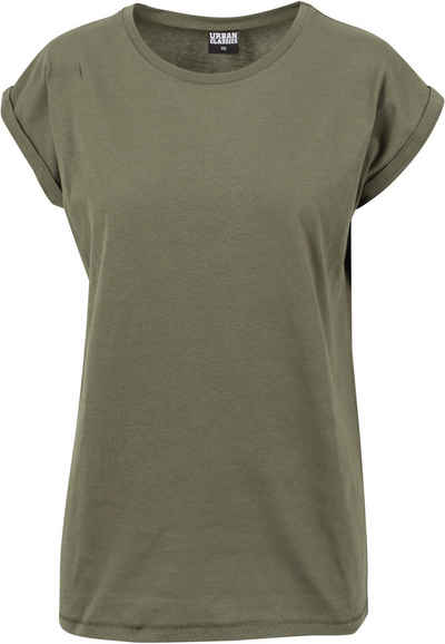 URBAN CLASSICS Kurzarmshirt Urban Classics Damen Ladies Extended Shoulder Tee (1-tlg)