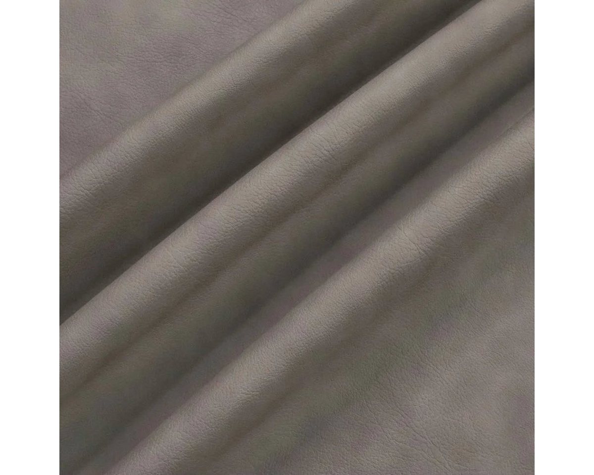 Thumbnail - Stofferia Stoff Polster PU Kunstleder Vintage-Antik Kenia Taupe, Breite 140 cm, Meterware