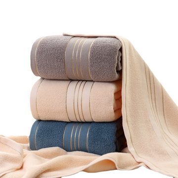 yozhiqu Badetuch Saugfähiges Badetuch aus reiner Baumwolle, Badetuch aus Baumwolle, 70 x 140 cm, großes Handtuch aus 380 g langstapeliger Baumwolle