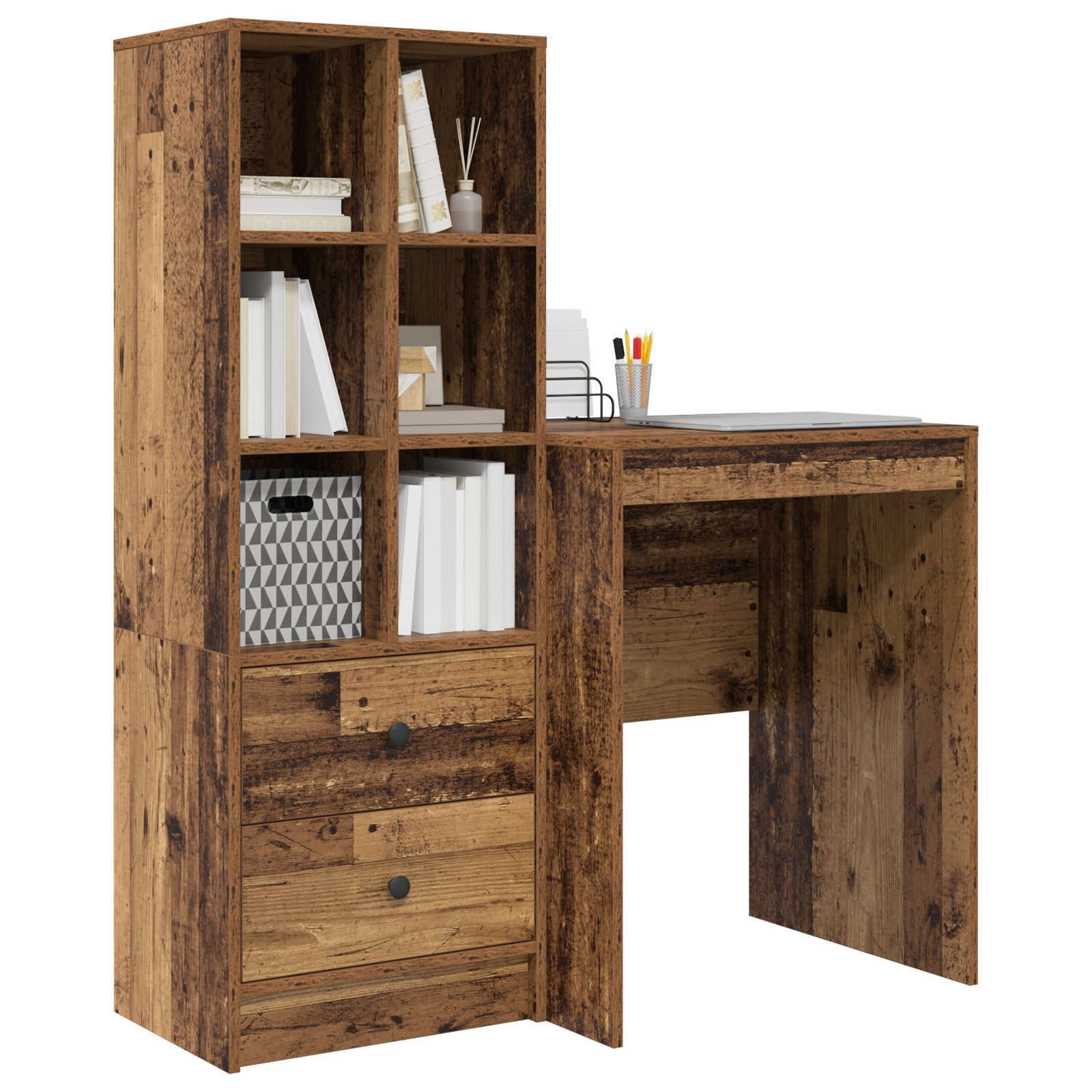 vidaXL Sideboard Schreibtisch mit Stauraum Old günstig online kaufen