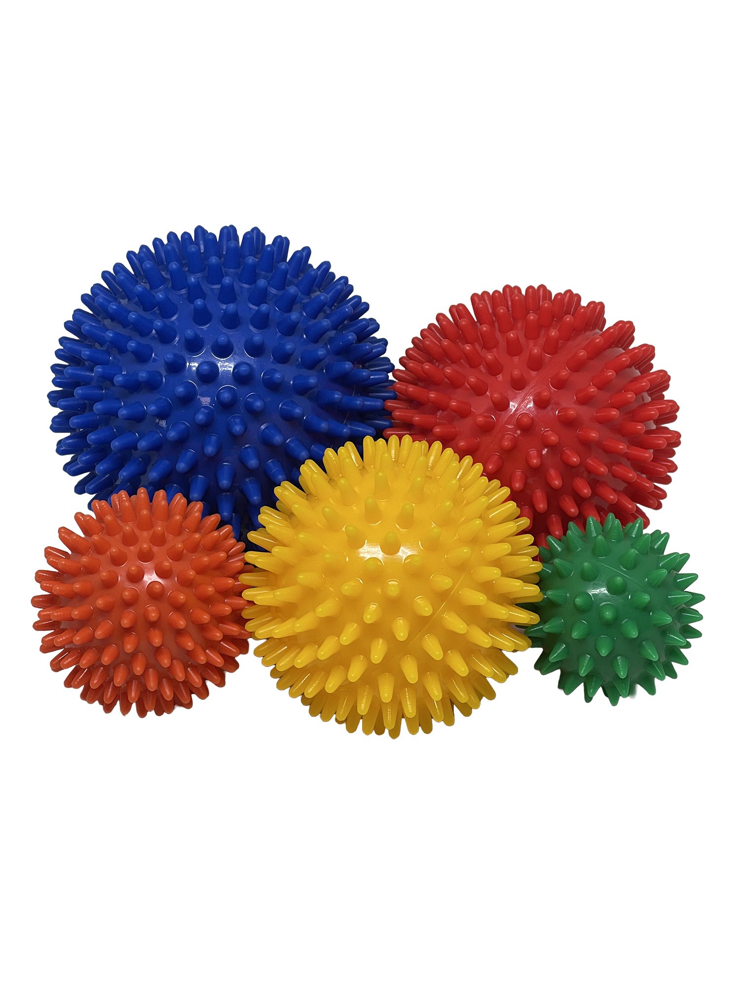 Rehaforum Medical GmbH Massageball Rehaforum Igelball-Set 5, Blau, Rot, Orange, Gelb, Grün, Massage, 5er Set 5-tlg.