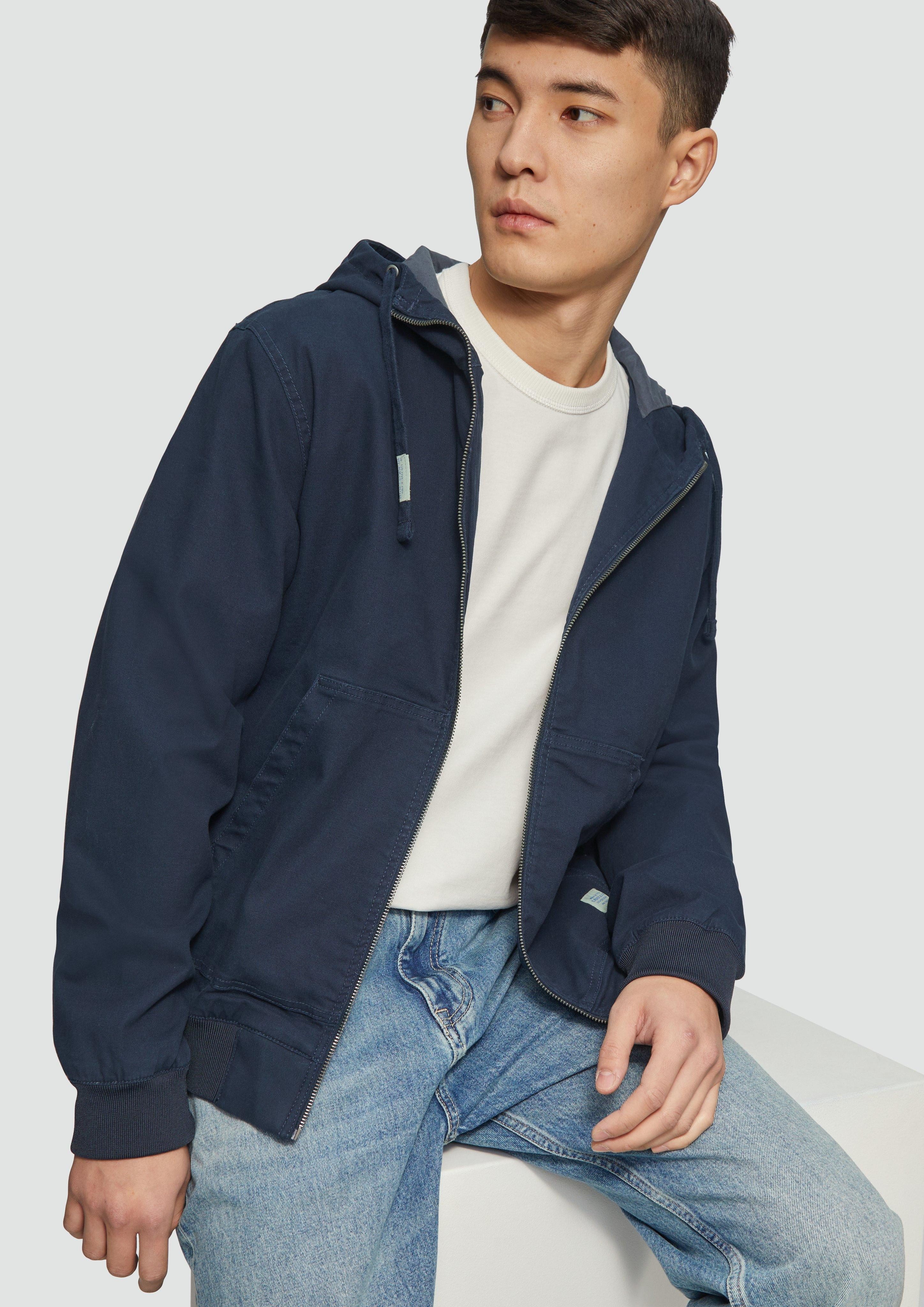 s.Oliver Allwetterjacke Kapuzenjacke aus robustem Canvas günstig online kaufen