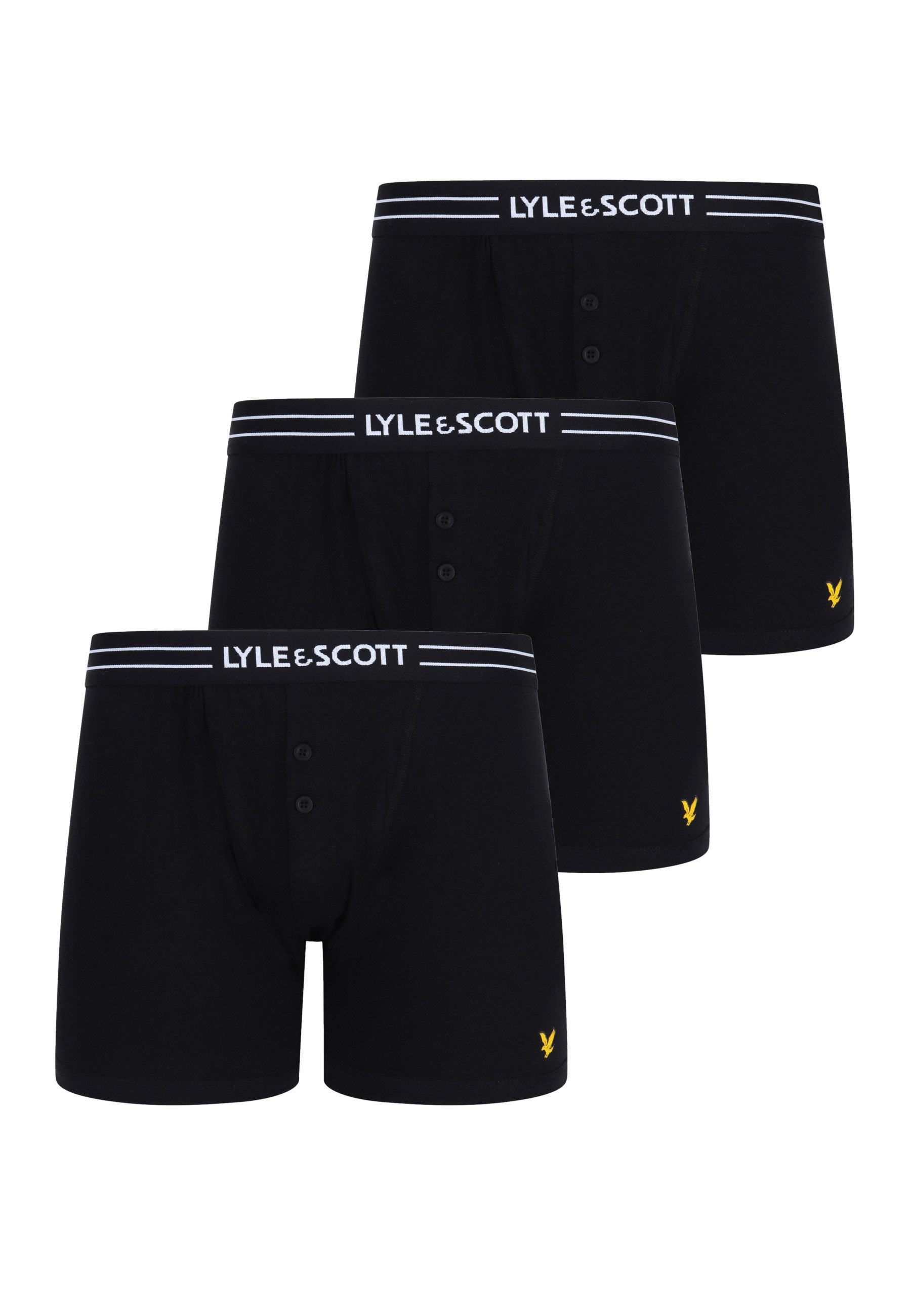 Lyle & Scott Boxershorts Boxershorts LEWIS Unterhosen 3-Pack (3-St)