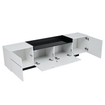 Fangqi TV-Schrank 170x35x42cm TV-Schrank, Wohnzimmerschrank, mit einzigartigem Stauraum