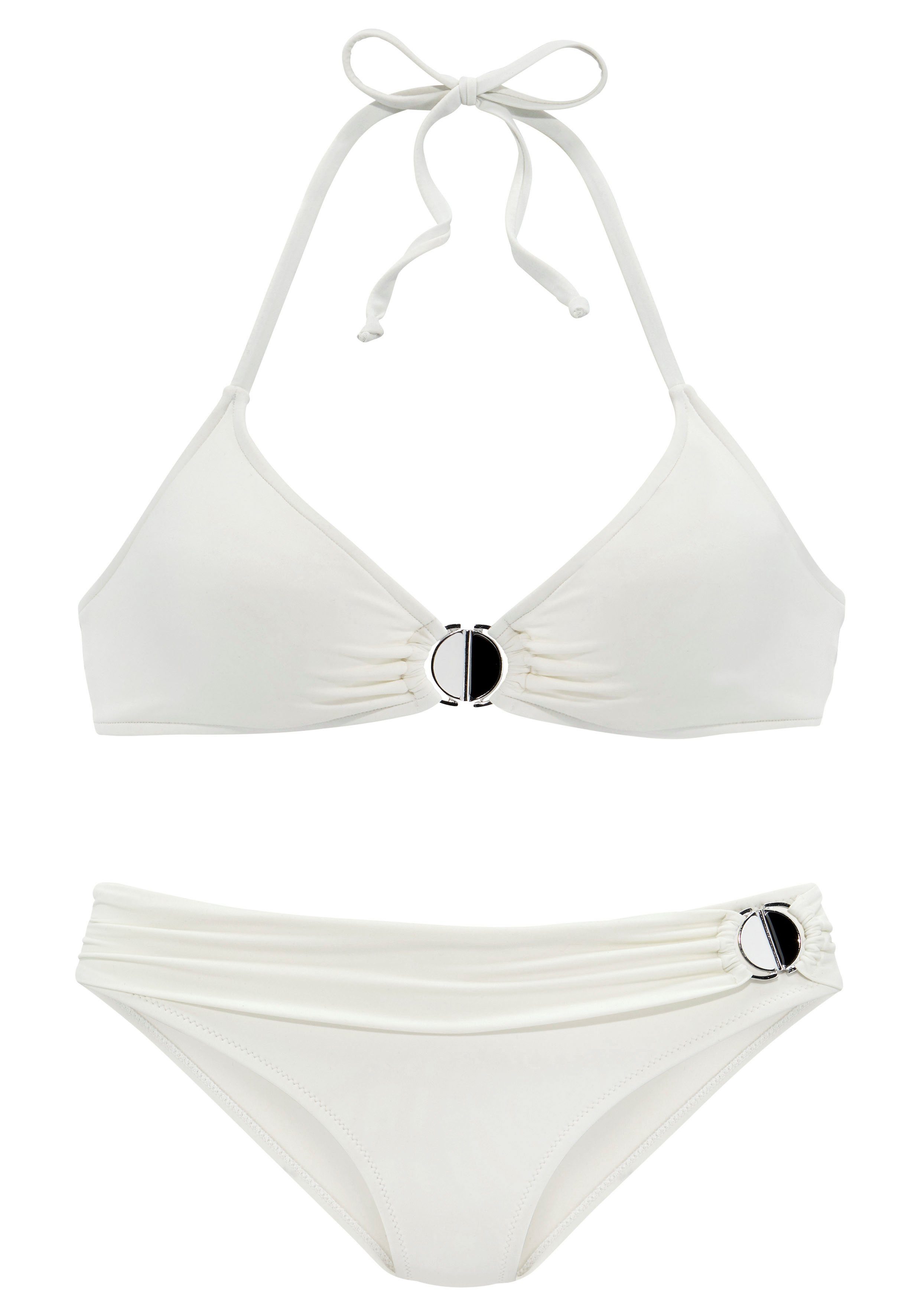 JETTE Triangel-Bikini mit Zier-Accessoires günstig online kaufen