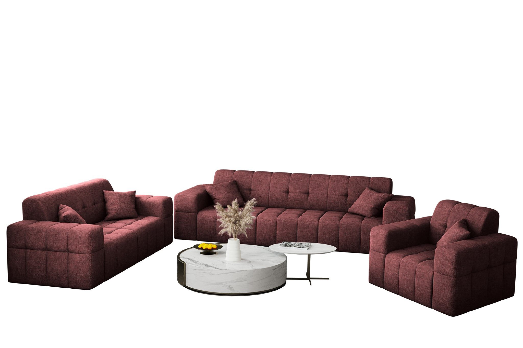 Fun Möbel Polstergarnitur Sofaset Designersofa NANCY günstig online kaufen