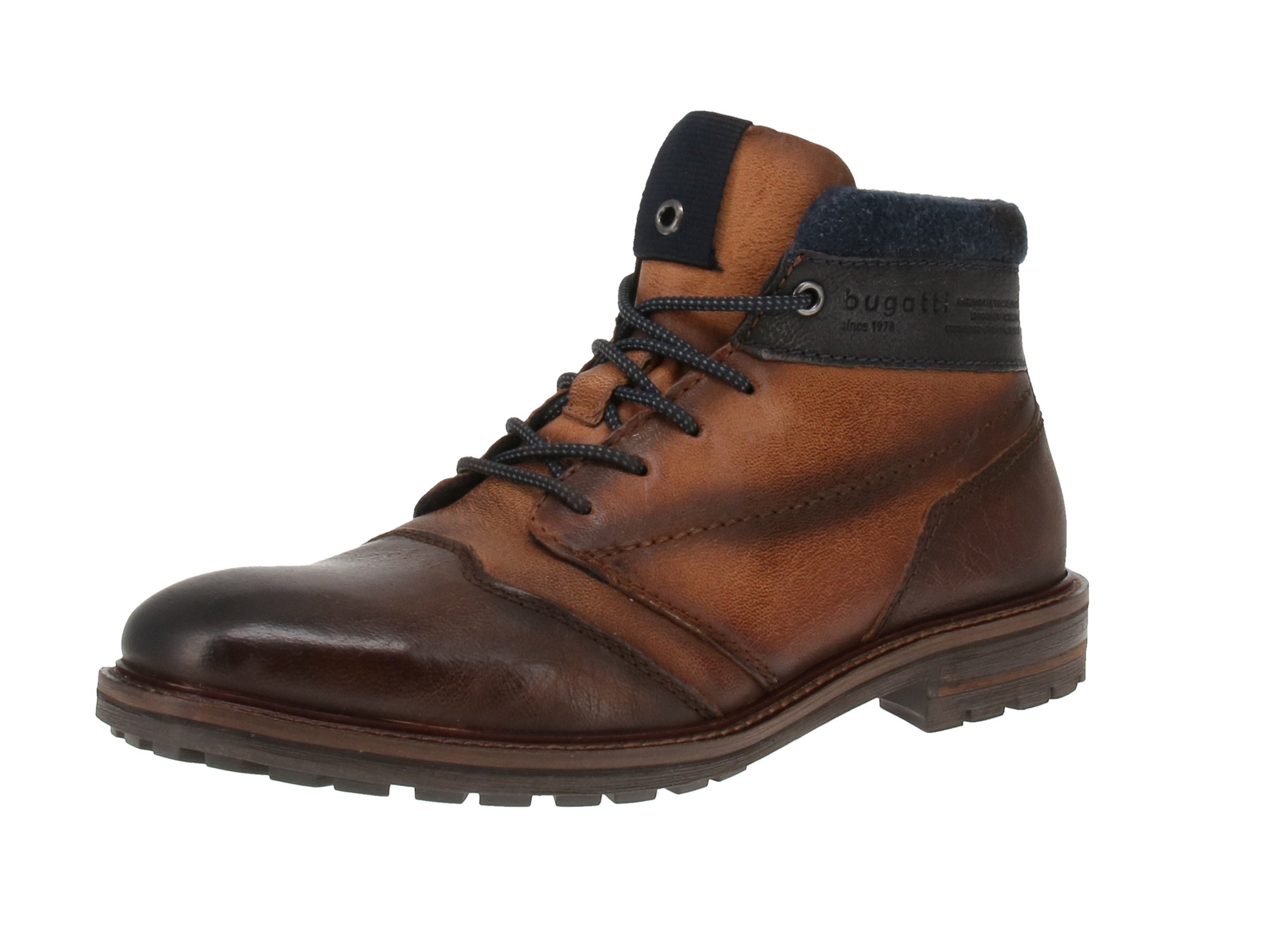 bugatti 331-ACC34-3232 - Herren Boots - 6163-D.Brown-Cognac Stiefelette