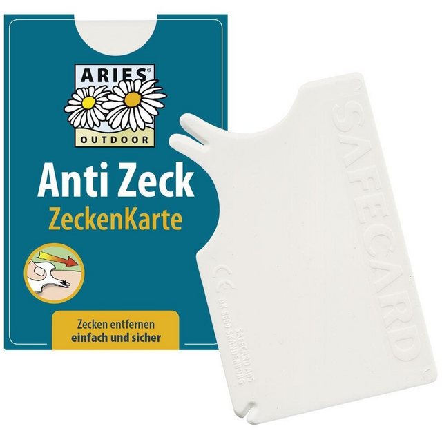 Aries Zeckenpinzette Zeckenkarte, 1 Stk