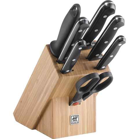 Zwilling Messerblock TWIN Chef Bambusblock 8tlg, Drei-Nieten-Design