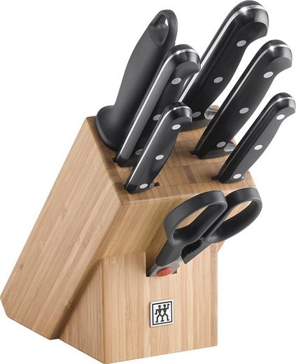 Zwilling Messerblock »TWIN Chef Bambusblock 8tlg«, Drei-Nieten-Design