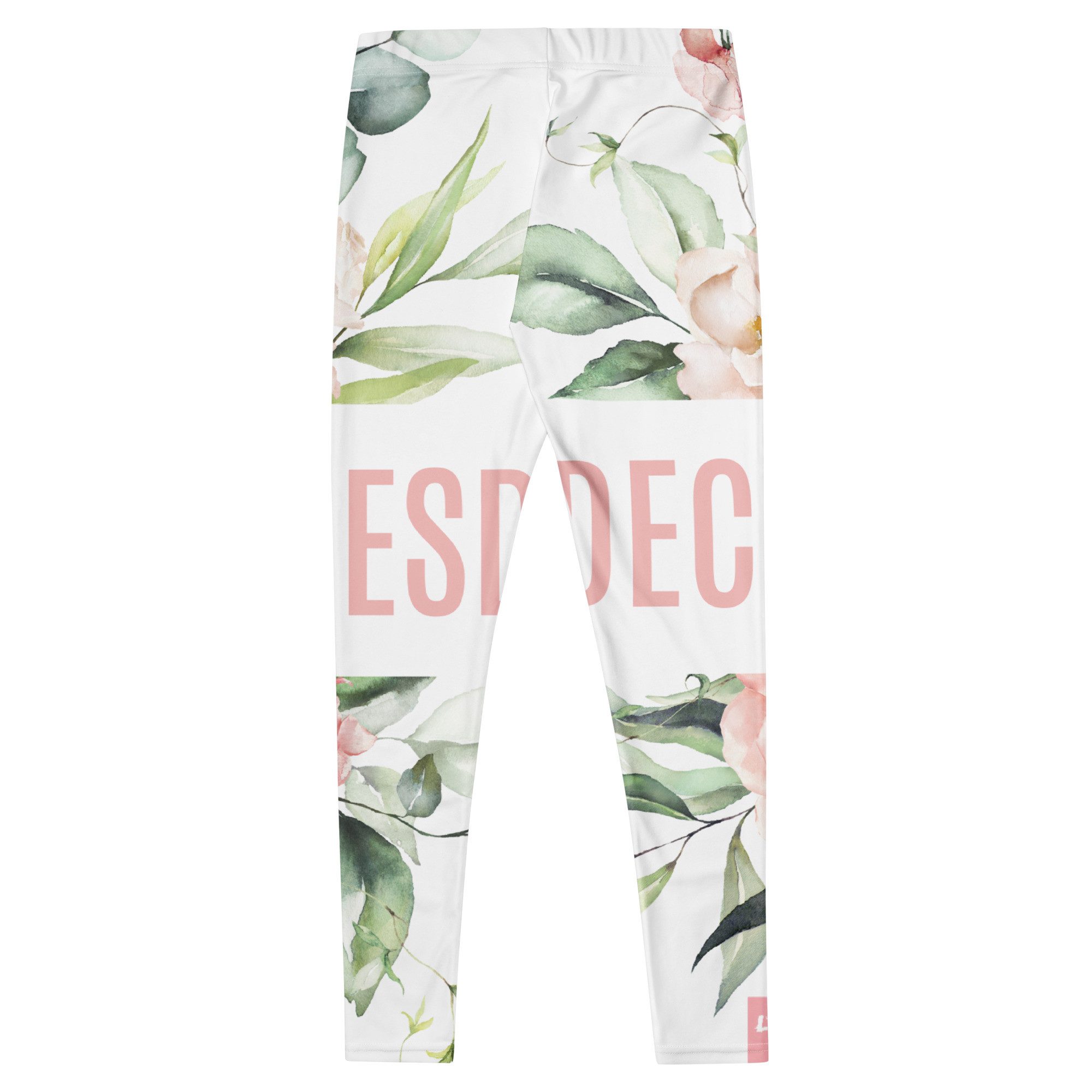 DECALVIBES Funktionsleggings Damen Leggings Basic Pastell Roses Blickdicht, 4-Wege-Stretch, elastischer Bund, weiches Material