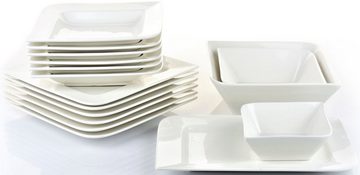 Retsch Arzberg Tafelservice Geschirr-Set, Service Fantastic (16-tlg), 6 Personen, Fine China-Porzellan, 16 Teile, für 6 Personen