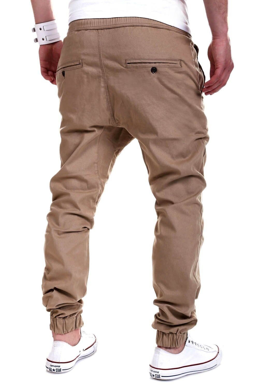 LUKE mit Chinohose Bund elastischem beige behype