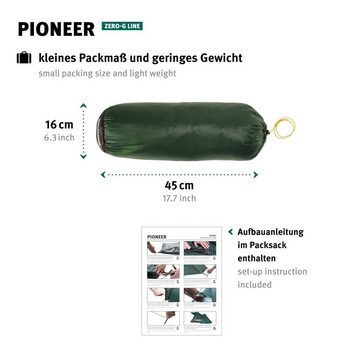Wechsel Tunnelzelt Trekkingzelt Pioneer 2 Personen Tunnel, Camping Fahrrad Biwak Zelt 2,1kg
