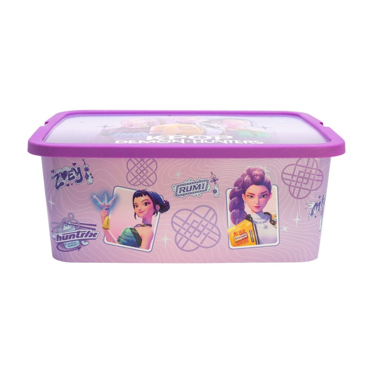 K-Pop Demon Hunters Aufbewahrungsbox HUNTRIX 13 L Ordnungsbox Klickbox für Spielzeug und Zubehör – Bild 2 von 4