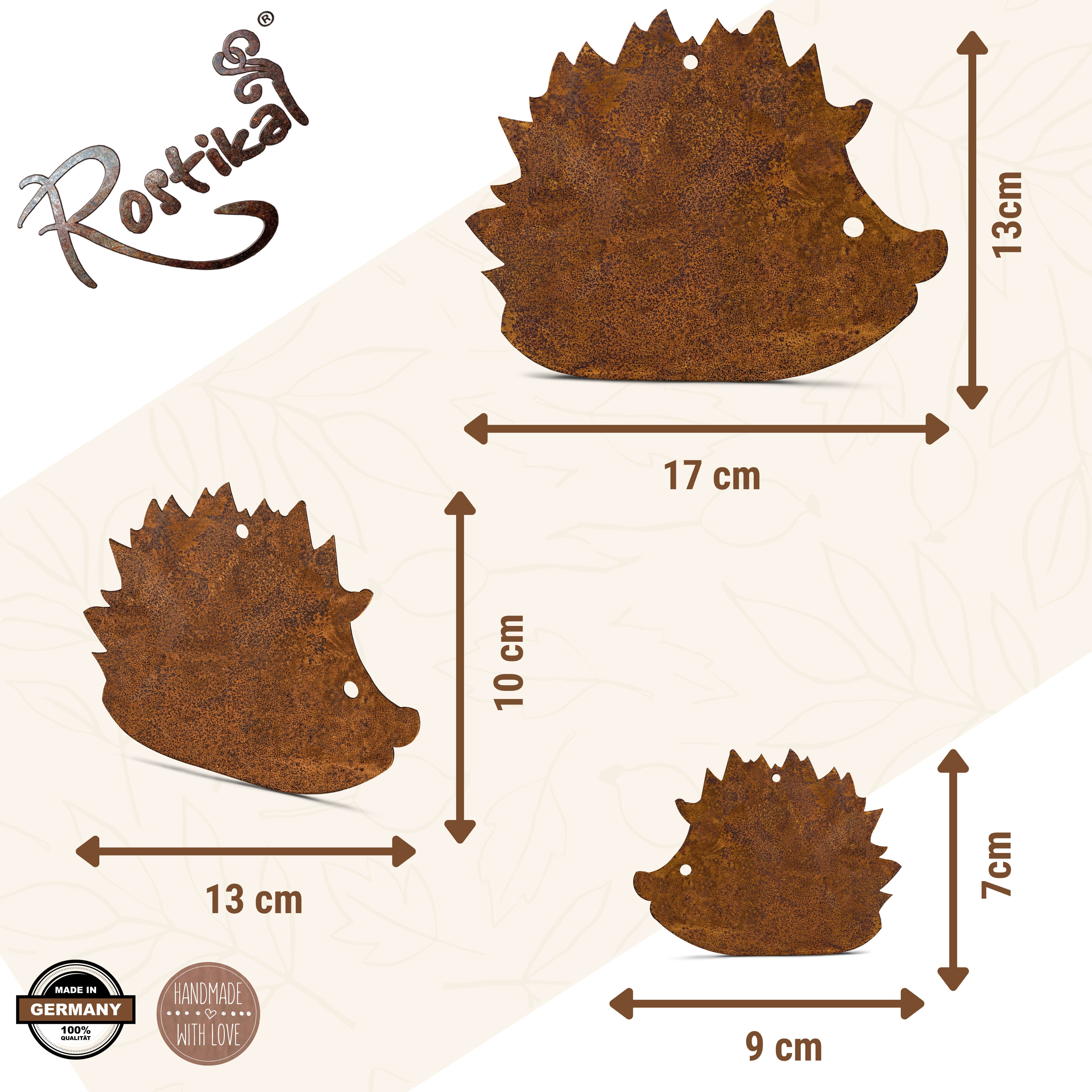 Rostikal Dekofigur Deko Set Igel Gartendeko günstig online kaufen