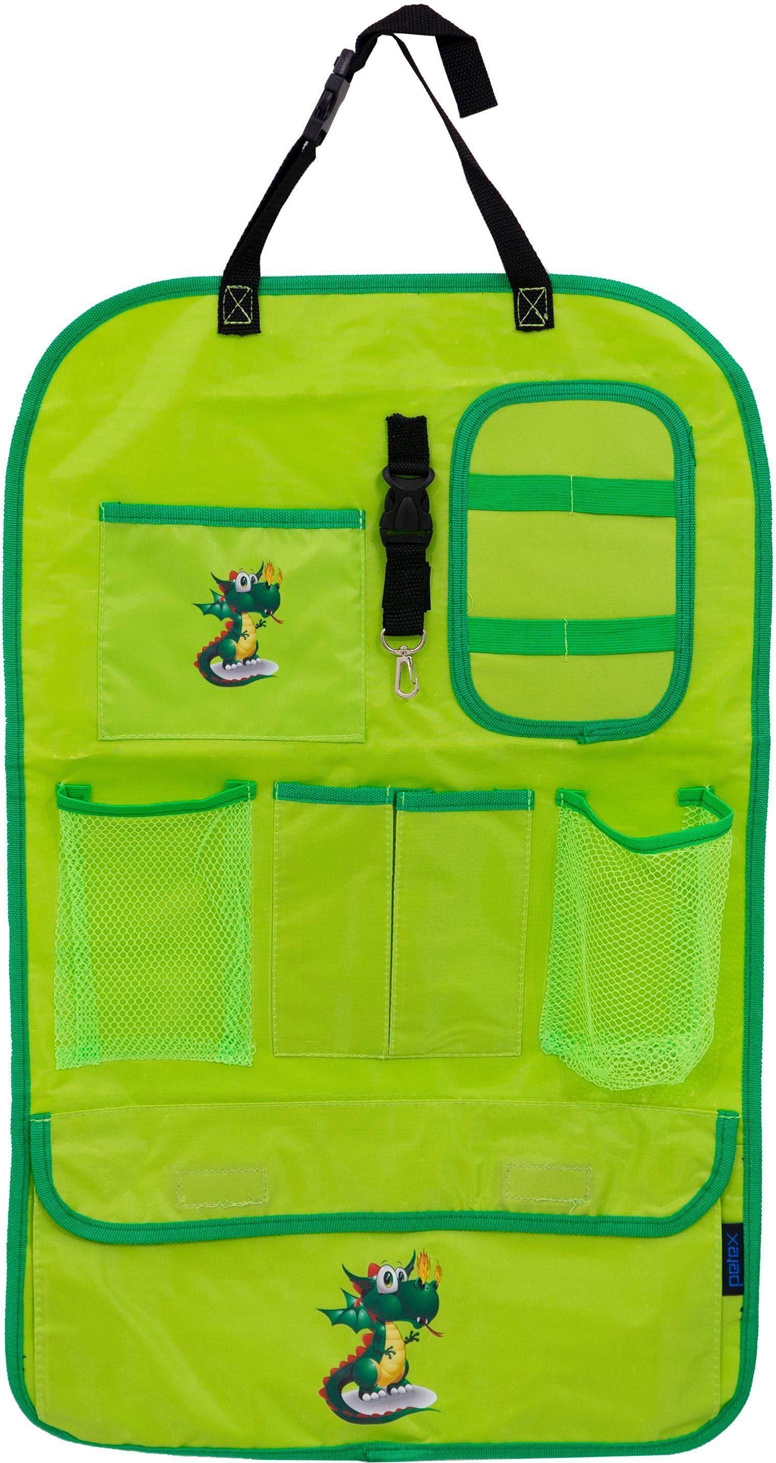 Petex Rücksitzorganizer für Kinder mit praktischen Taschen, ca. 41x64 cm,  mit Aufdruck