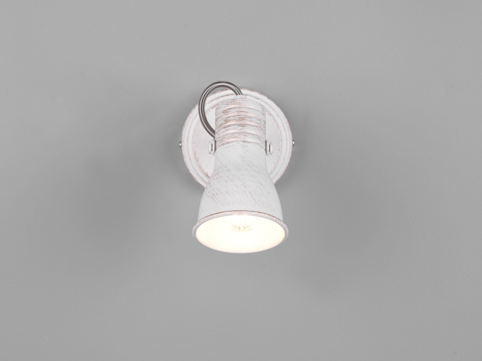 LED Industrial wechselbar, über Ø10cm dimmbar, innen, meineWunschleuchte Schalter klein-e Leuchtmittel stufenweise Wand-lampe Style Wandstrahler, Treppenhaus, warmweiß, LED Vintage