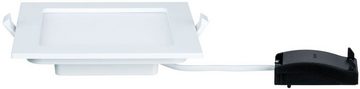 Paulmann LED Panel LED Einbaupanel eckig 165x165mm 11,1W 2.700K Weiß, LED fest integriert, Warmweiß, LED Einbaupanel eckig 165x165mm 11,1W 2.700K Weiß