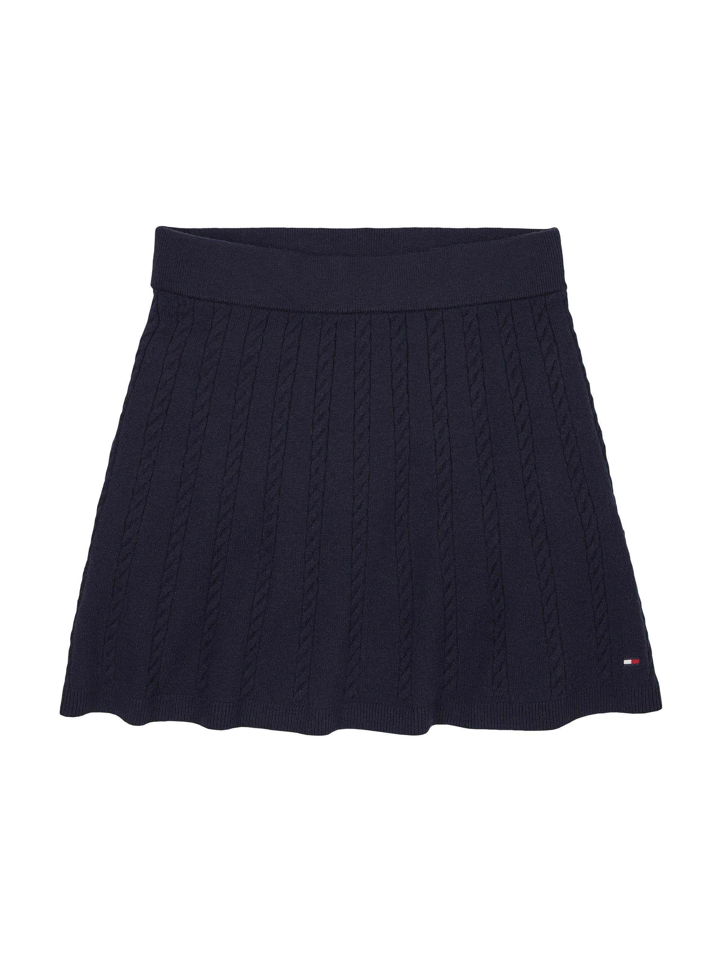 Tommy Hilfiger Strickrock MINI CABLE SKIRT mit kleinem Zopfmuster