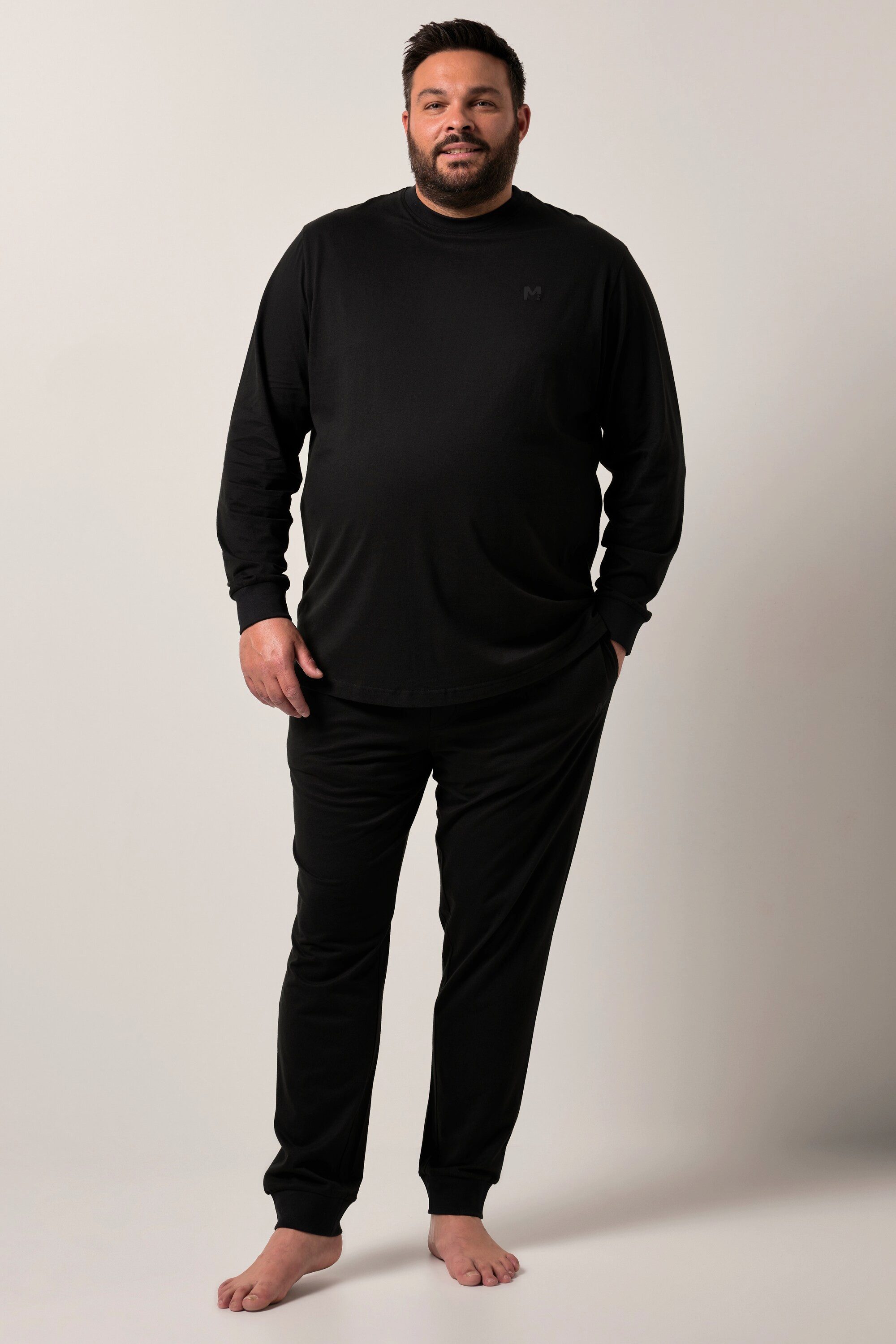 Men Plus Schlafanzug Men+ Schlafanzug Zweiteiler Jersey Langarm günstig online kaufen