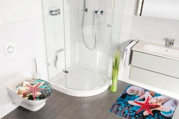 Sanilo Badaccessoire-Set Bath Salts, Komplett-Set, 3 tlg., bestehend aus WC-Sitz, Badteppich und Waschbeckenstöpsel