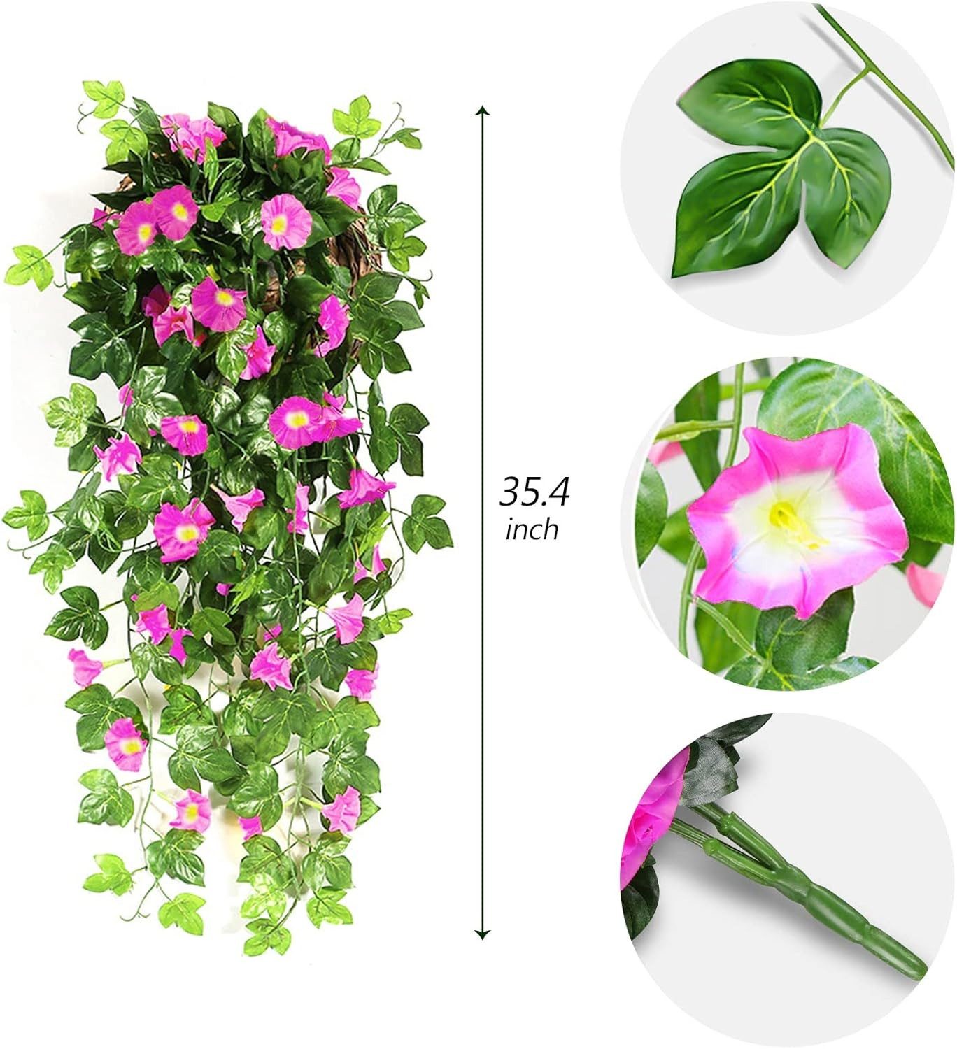 Kunstblumenstrauß 2 Stück Kunstpflanze Kunstblumen Hängend günstig online kaufen