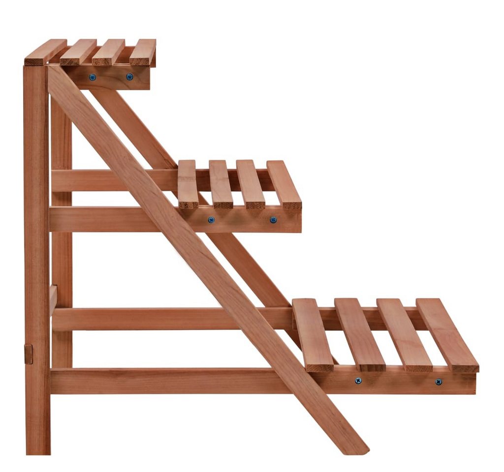 Thumbnail - vidaXL Blumenständer 3-Tier Pflanzenständer Zedernholz 48x45x40 cm (1 St)