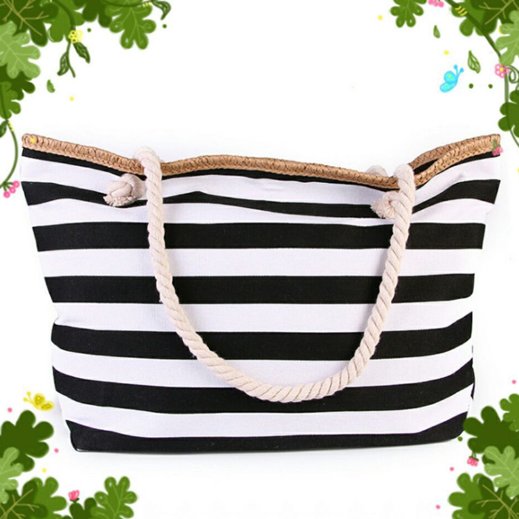 Mutig Strandtasche Große Strandtasche mit Reißverschluss XXL Familie Beach Tote Bag (Große Shopper Damen Sporttasche Schultertasche, Tragetasche, Shopping Bag, Reisetasche, Faltbar Umhängetasche), für strand,poolparty,fitnessstudio,picknick,grillen, camping, roadtrip