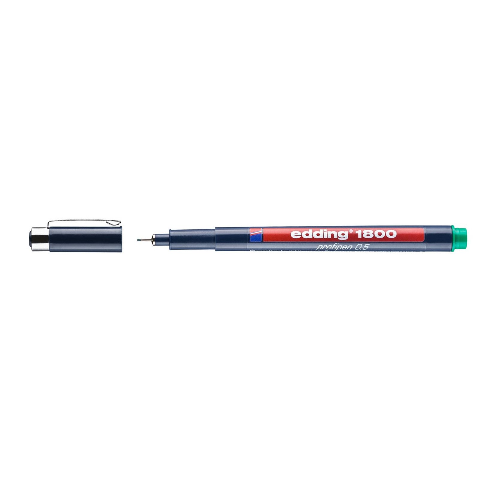 edding Tintenfeinschreiber Präzisionsfeinschreiber 0,5 mm edding 1800, (Stück, 1-tlg., 1 Faserzeichner edding 1800 profipen), Feinliner Schönschreibstift