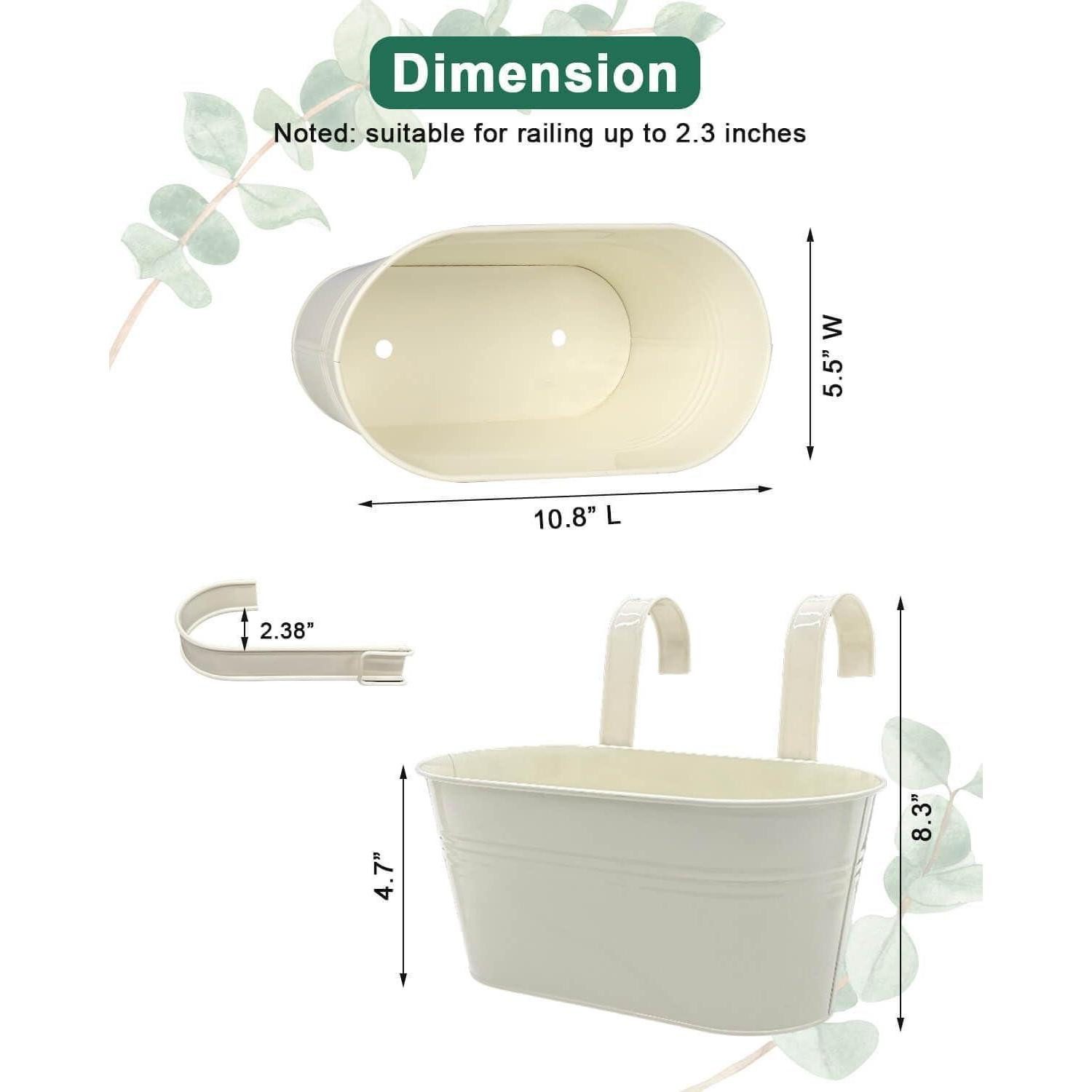 LuxusKollektion Blumentopf Hängender Blumentopf schwarz Metall Vintage-Design 3er Set